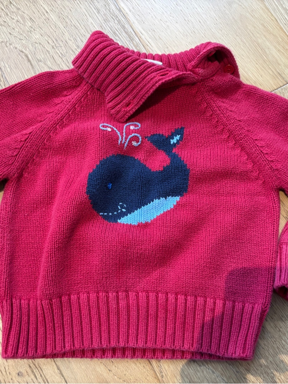 Vtg gymboree whale cowl neck sweater boys 3t